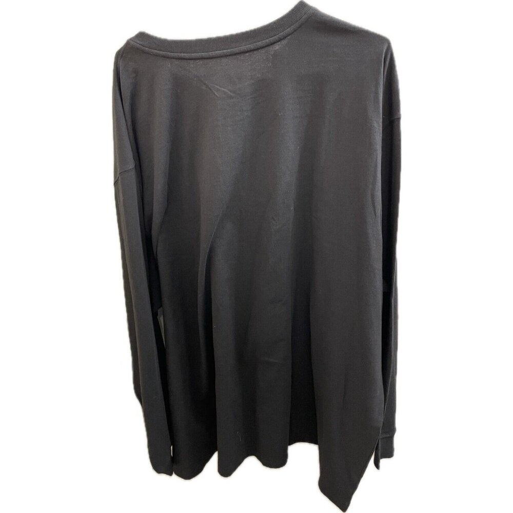 Carhartt Long Sleeve Henley Black 4x Shirt Model TK0128-M - Picture 4 of 10